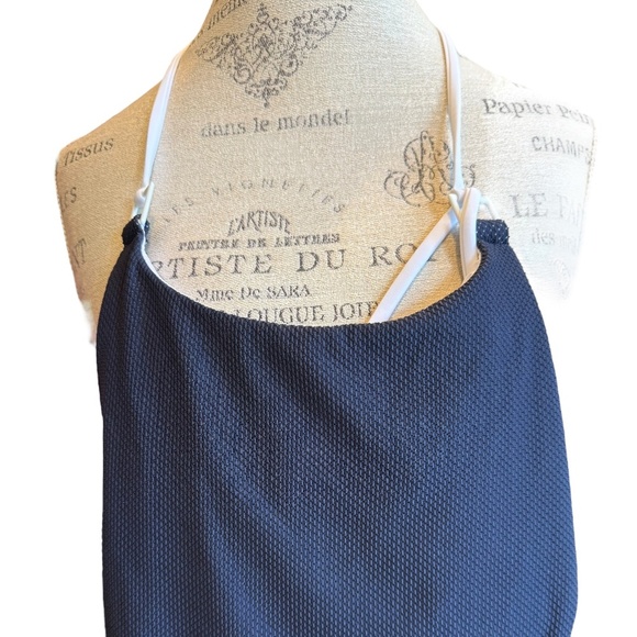 ONIA Women's Anya Back Tie One-Piece Swimsuit Deep Navy XS NWT - Picture 8 of 12